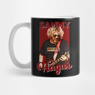 Retro Sammy Hagar Grunge Mug